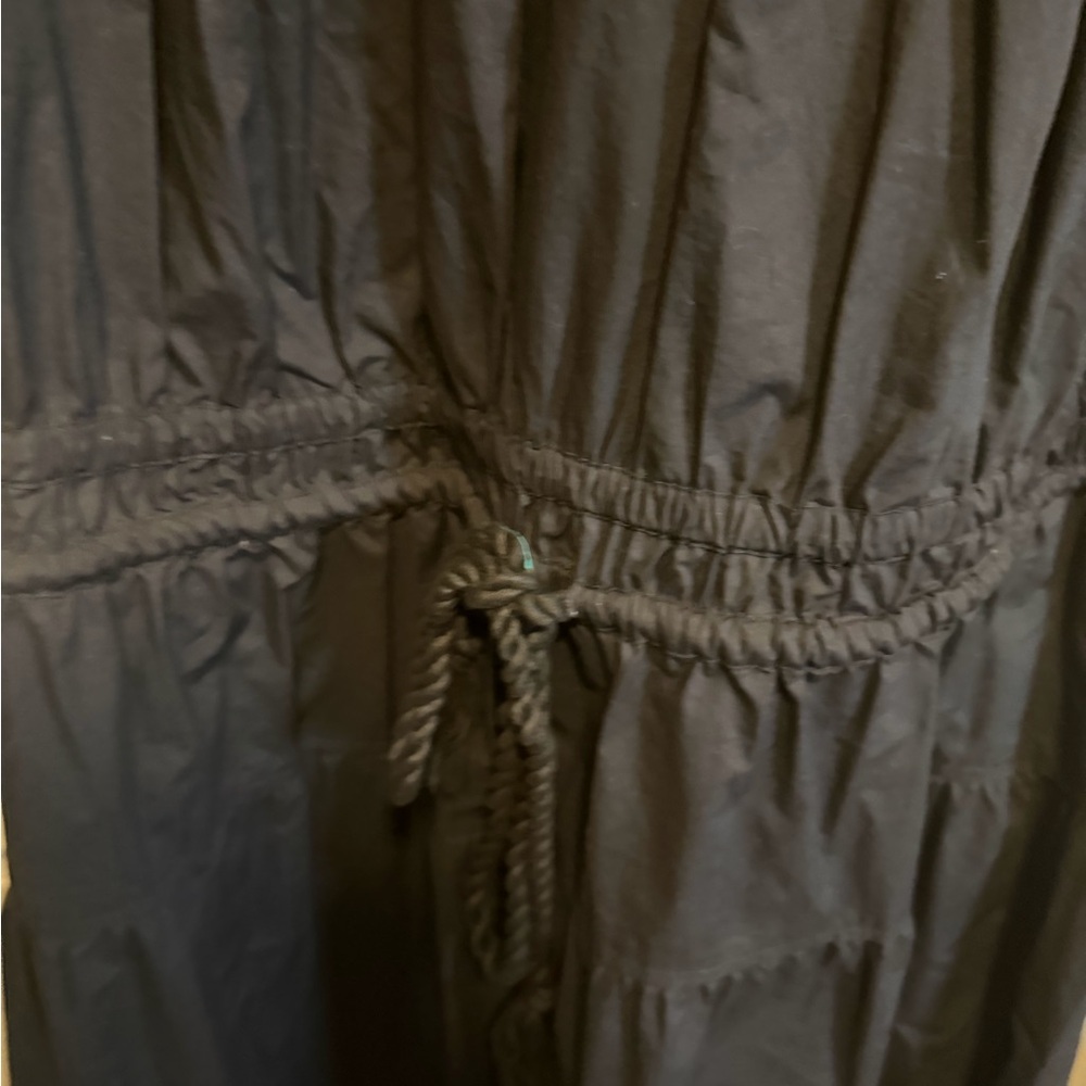 New Without Tag- LB Plus Size- Black Pleated Crew-Neck Midi Dress- Size 24W - Picture 14 of 17